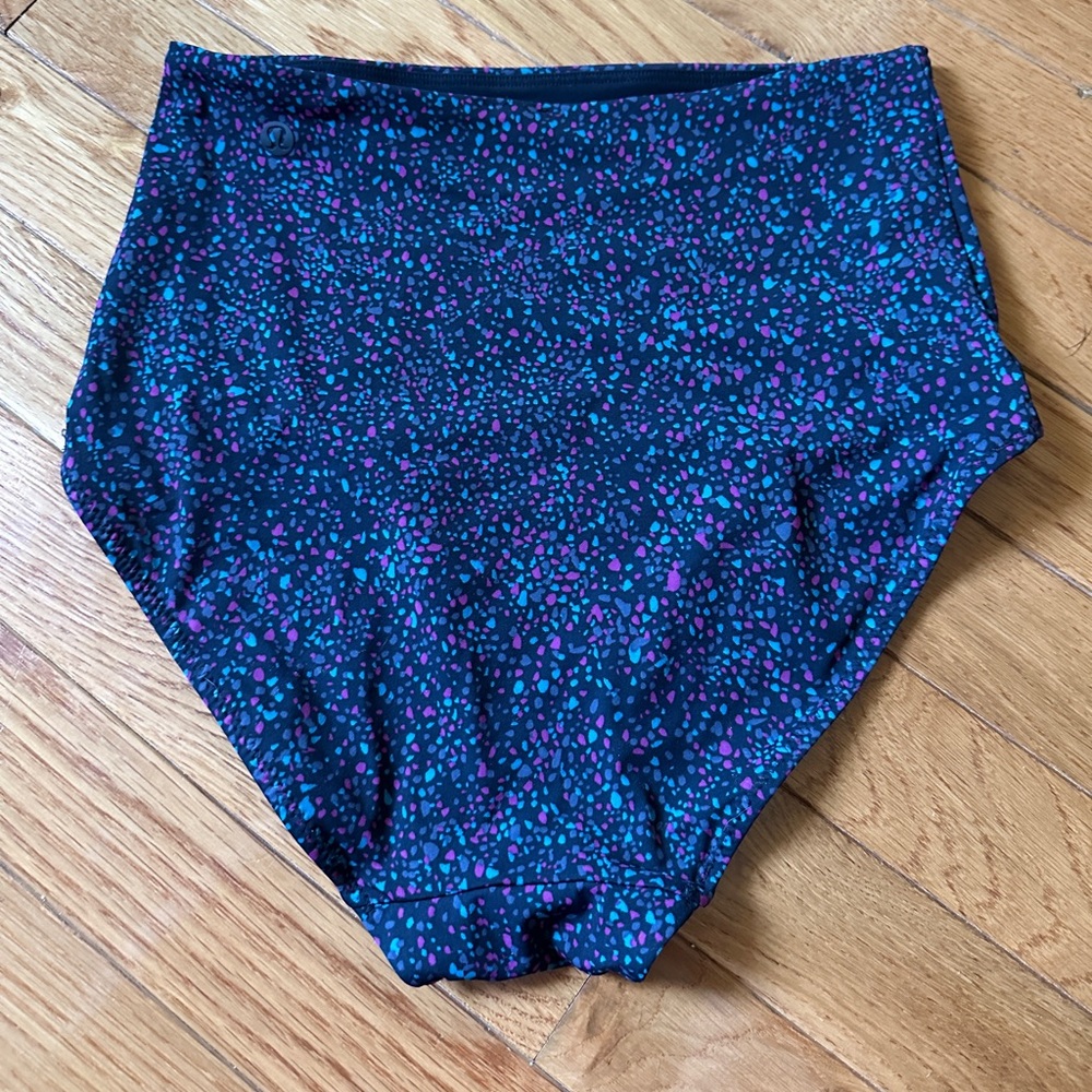 Lululemon Deep Sea High-Waisted Multicolor Bikini Bottom Size 4 - Picture 5 of 6